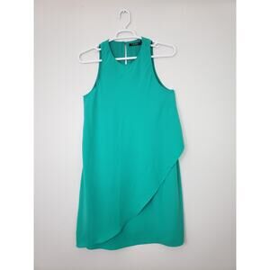 (Ju) Lauren Ralph Lauren Women's Shift Dress Size 12 Overlay Green Casual Fairy